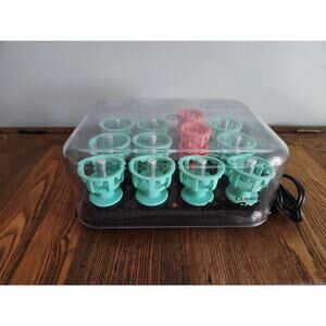 Clairol Lock N Roll Hot Hair Rollers Curlers Spoolies Works Tested